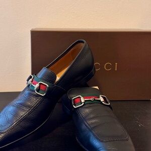 Gucci men loafers leather